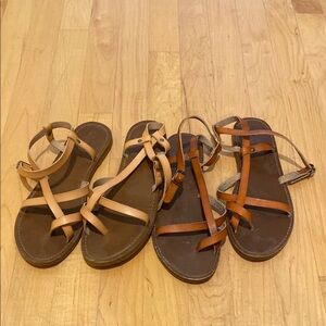 Mossimo Supply Co. Tan and Brown Sandals